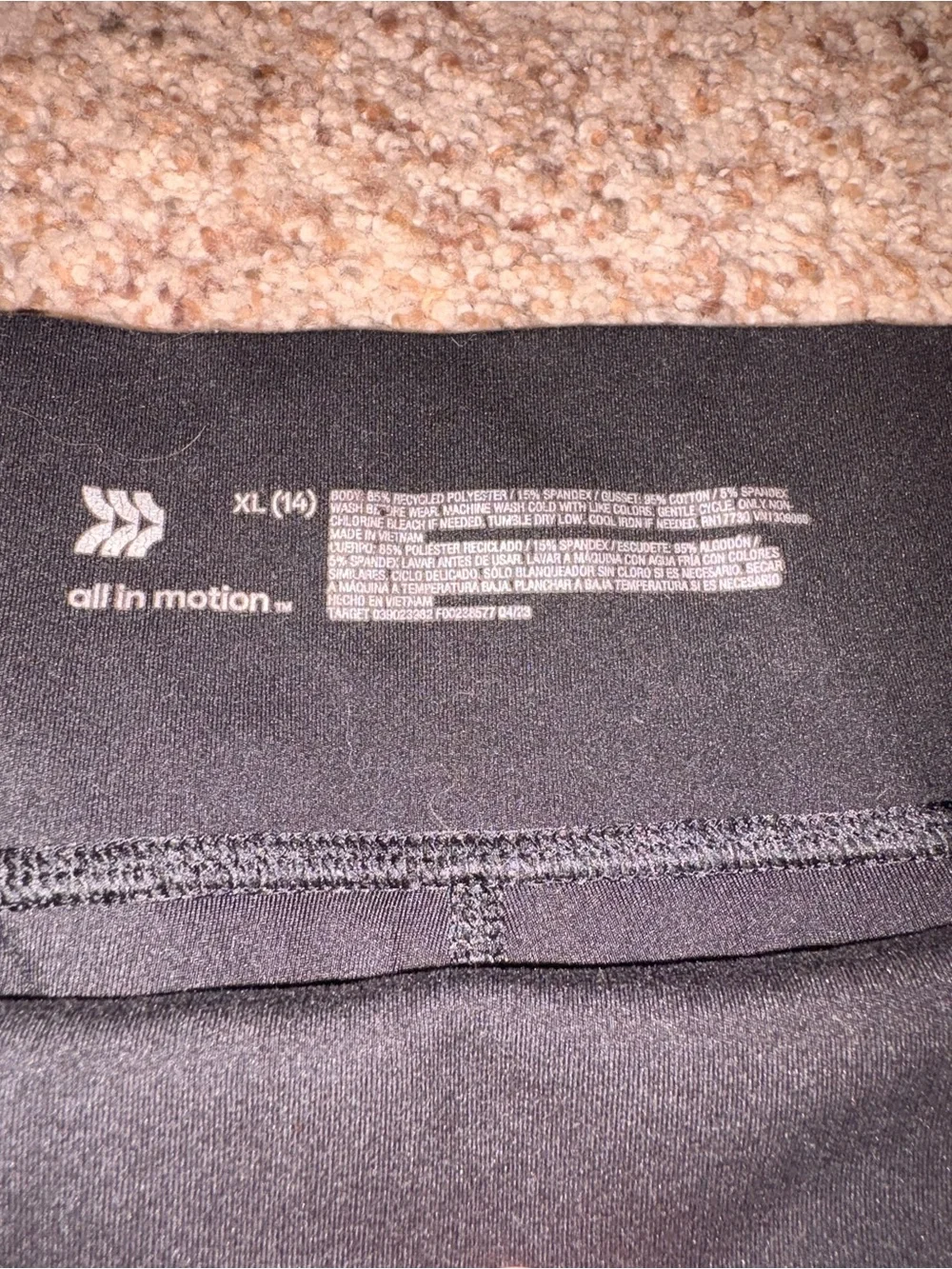 all in motion Black Kids Performance Leggings